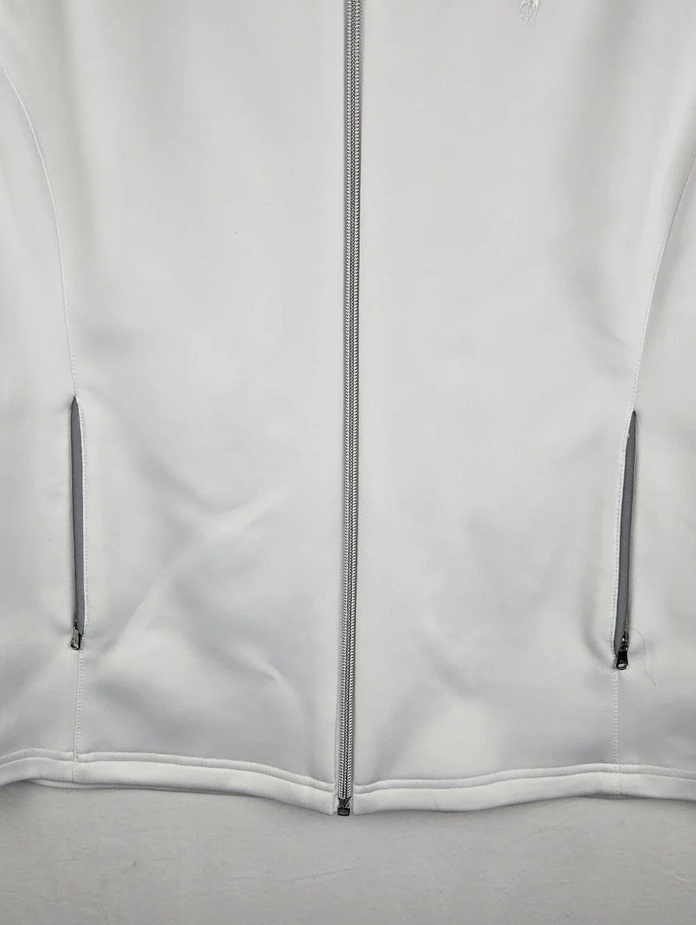 Polo Golf Ralph Lauren White Full Zip‎ Vest Womens Sz Large